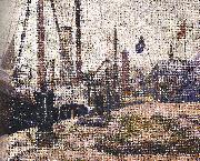 Georges Seurat The Maria at Honfleur oil